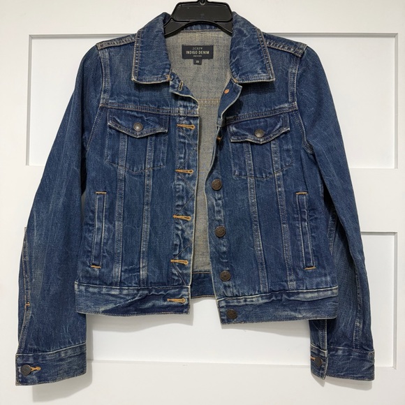J.Crew Women's Classic Indigo Denim Jacket Size XS 36160 - Picture 5 of 13